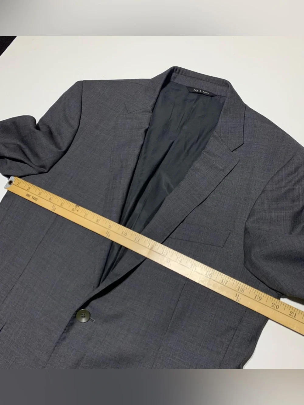 Rag & Bone Blazer Suit 100% Wool Gray Mens Size US 40 Pant Size 30x32 - Picture 10 of 14